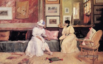  Chase Art - Un appel amical William Merritt Chase